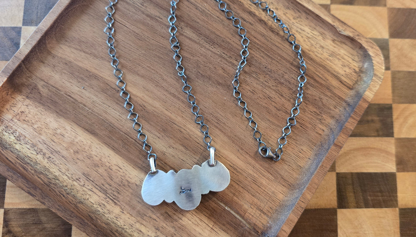 Black Jack and Sterling Necklace