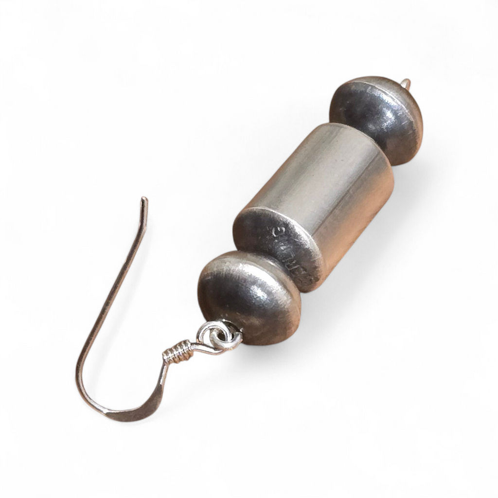 Preston Haley Navajo Pearl Barrel Bead Earrings