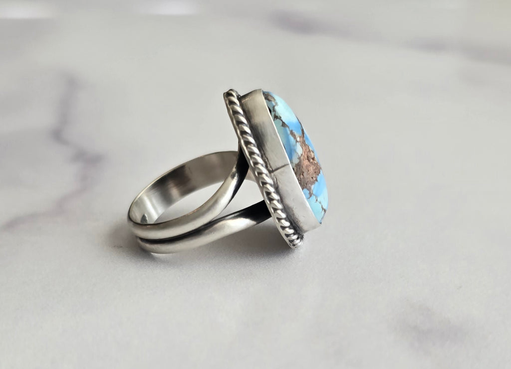 Golden Hills Turquoise and Sterling Adjustable