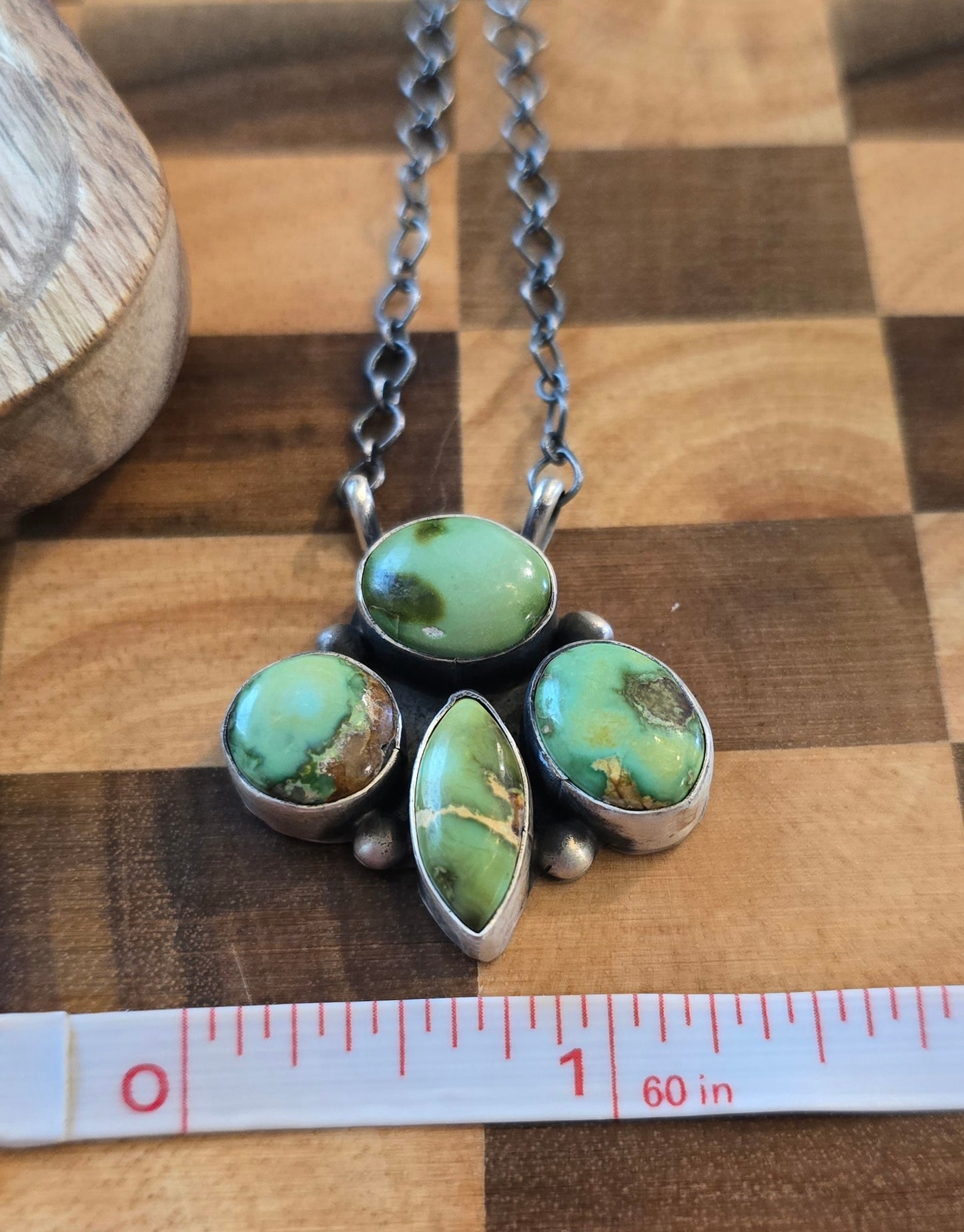 Sonoran Gold Turquoise and Sterling Necklace