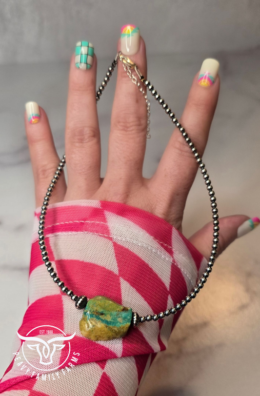 Turquoise and Sterling Choker