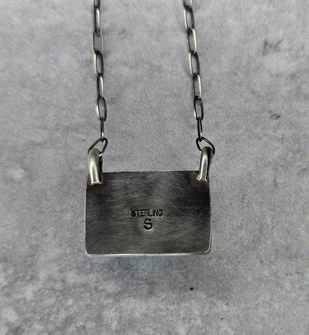 Kingman Turquoise and Sterling Necklace