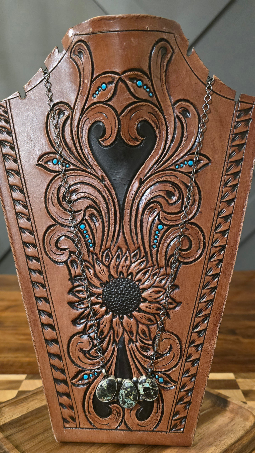 Blackjack Turquoise & Sterling Necklace