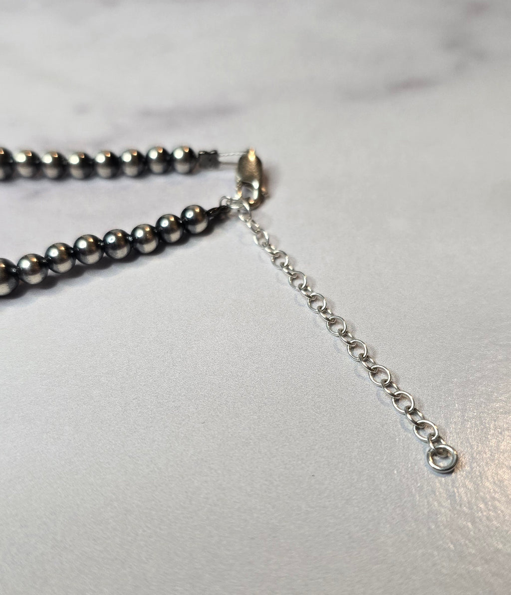 Sterling Hoop Lariat 23-25 inches